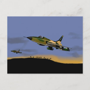 ThunderChief F105 Kampfbomber Postkarte
