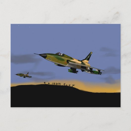 ThunderChief F105 Kampfbomber Postkarte (Vorderseite)