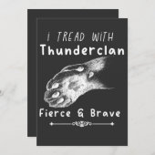 ThunderClan Pride-Krieger Katzen lieben Einladung (Vorne/Hinten)