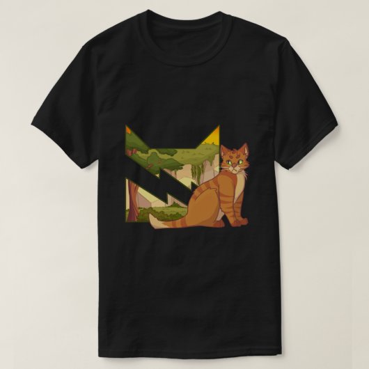 Thunderclan Warriors Warrior Cats Sticker.png T-Shirt (Design vorne)
