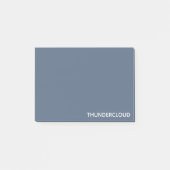 Thundercloud Blue-grey Colour Name Post-it Klebezettel (Vorderseite)