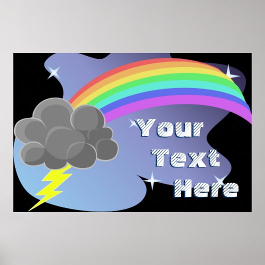 Thundercloud Rainbow Poster (Vorne)