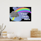 Thundercloud Rainbow Poster (Küche)