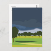 Thunderclouds Wolken Naturreise Postkarte (Vorne/Hinten)