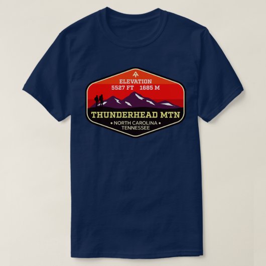 Thunderhead Mountain North olina Tennessee Appalac T-Shirt (Design vorne)