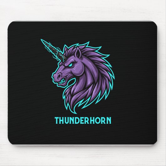 Thunderhorn Esports Maskottchen | Gaming-Mauspad | Mousepad (Vorne)