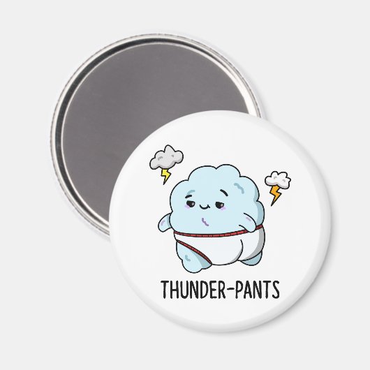 Thunderpants Funny Cloud Underwear Pub Magnet (Vorderseite/Rückseite)