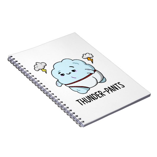 Thunderpants Funny Cloud Underwear Pub Notizblock (Rechte Seite)