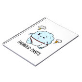 Thunderpants Funny Cloud Underwear Pub Notizblock (Linke Seite)