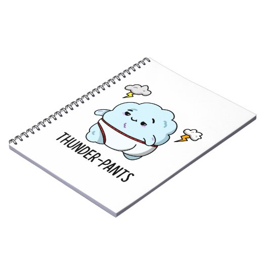 Thunderpants Funny Cloud Underwear Pub Notizblock (Linke Seite)