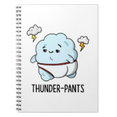 Thunderpants Funny Cloud Underwear Pub Notizblock (Vorderseite)