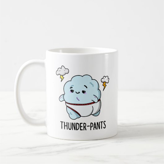 Thunderpants Funny Cloud Weather Puff Kaffeetasse (Links)