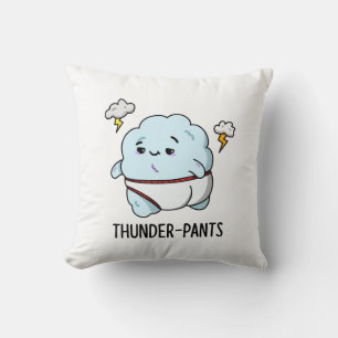 Thunderpants Funny Cloud Weather Puff Kissen