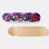 Thunderstorm Rose Graffiti Skateboard (Horizontal)
