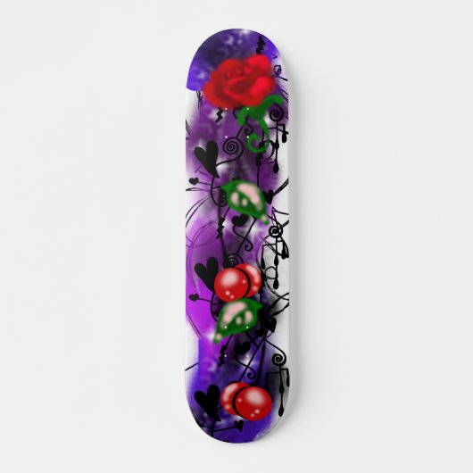 Thunderstorm Rose Graffiti Skateboard (Vorne)