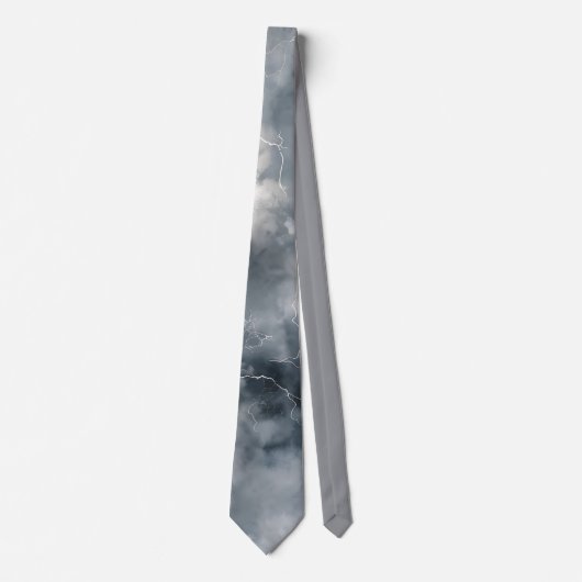 Thunderstorm Tie/Krawatte mit Blitzd Krawatte (Vorderseite)