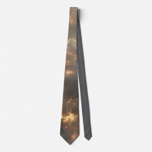 Thunderstorm Tie/Krawatte mit Blitzd Krawatte (Vorderseite)