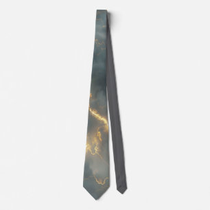 Thunderstorm Tie/Krawatte mit Blitzd Krawatte