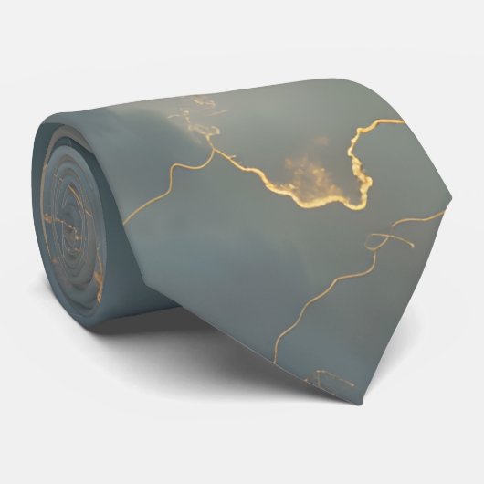 Thunderstorm Tie/Krawatte mit Blitzd Krawatte (Gerollt)