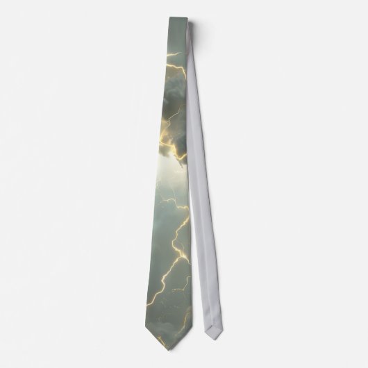 Thunderstorm Tie/Krawatte mit Blitzd Krawatte (Vorderseite)