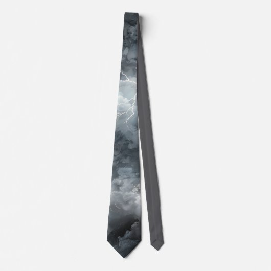 Thunderstorm Tie/Krawatte mit Blitzd Krawatte (Vorderseite)