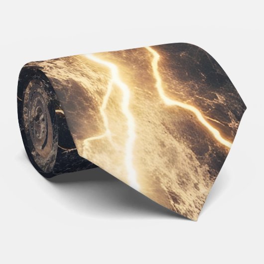Thunderstorm Tie/Krawatte mit Blitzd Krawatte (Gerollt)