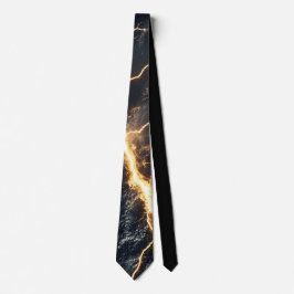 Thunderstorm Tie/Krawatte mit Blitzd Krawatte