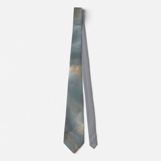 Thunderstorm Tie/Krawatte mit Blitzd Krawatte (Vorderseite)