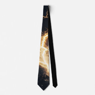 Thunderstorm Tie/Krawatte mit Blitzd Krawatte