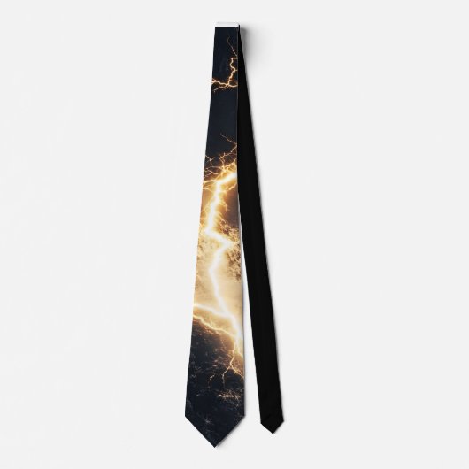 Thunderstorm Tie/Krawatte mit Blitzd Krawatte (Vorderseite)