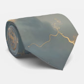 Thunderstorm Tie/Krawatte mit Blitzd Krawatte (Gerollt)