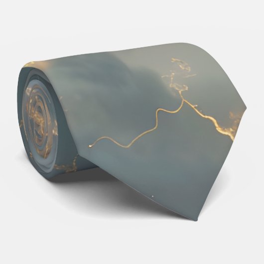 Thunderstorm Tie/Krawatte mit Blitzd Krawatte (Gerollt)