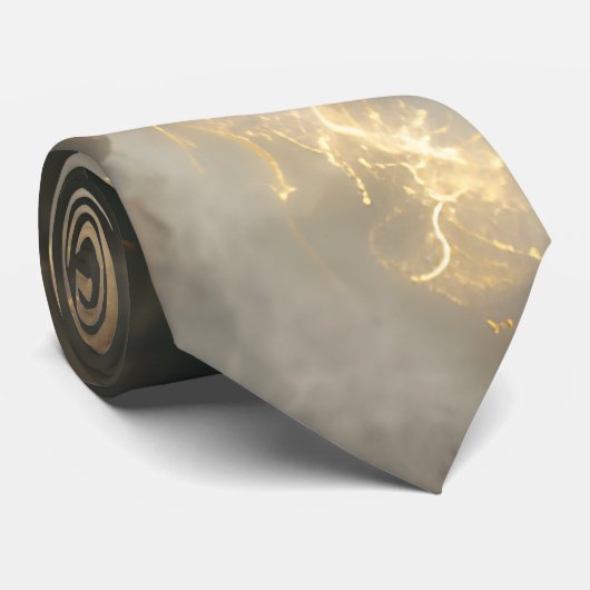Thunderstorm Tie/Krawatte mit Blitzd Krawatte (Gerollt)