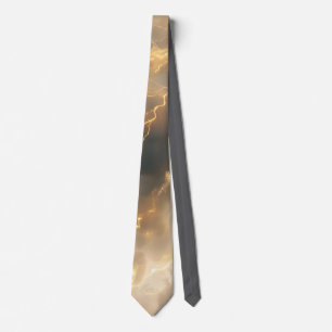 Thunderstorm Tie/Krawatte mit Blitzd Krawatte