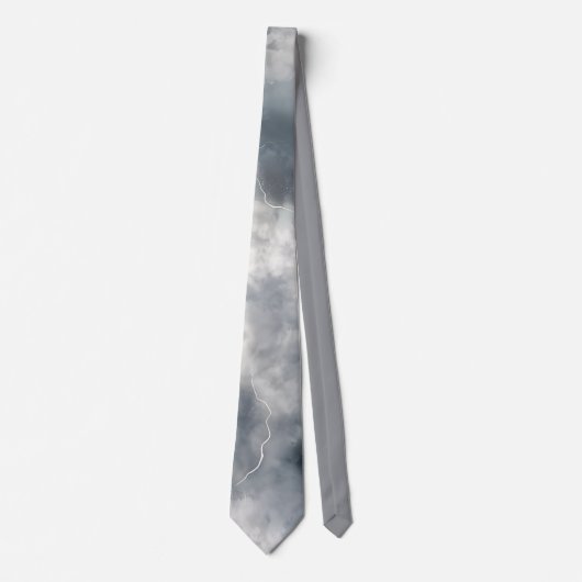Thunderstorm Tie/Krawatte mit Blitzd Krawatte (Vorderseite)