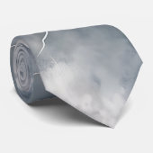 Thunderstorm Tie/Krawatte mit Blitzd Krawatte (Gerollt)
