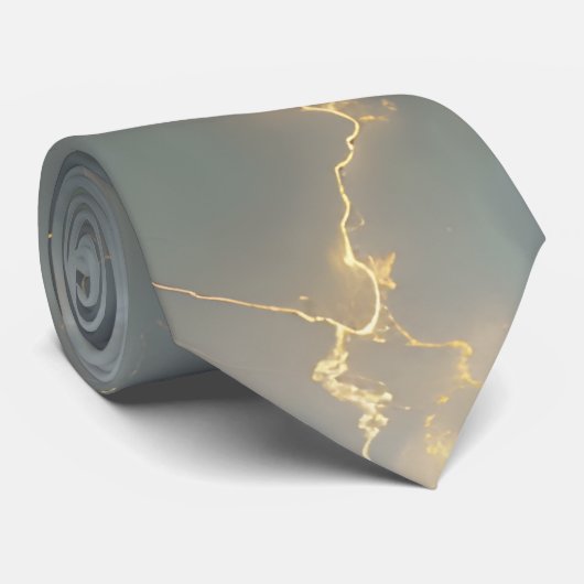 Thunderstorm Tie/Krawatte mit Blitzd Krawatte (Gerollt)