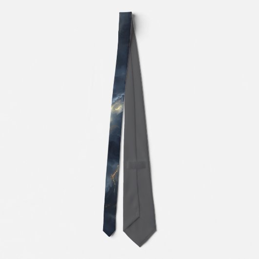 Thunderstorm Tie/Krawatte mit Blitzd Krawatte (Rückseite)
