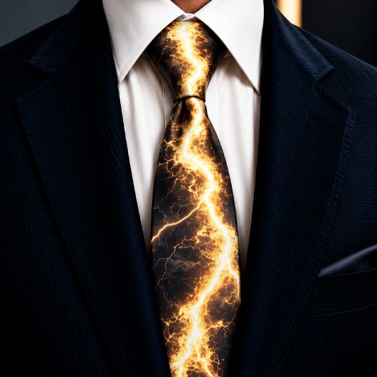 Thunderstorm Tie/Krawatte mit Blitzd Krawatte