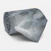 Thunderstorm Tie/Krawatte mit Blitzd Krawatte (Gerollt)