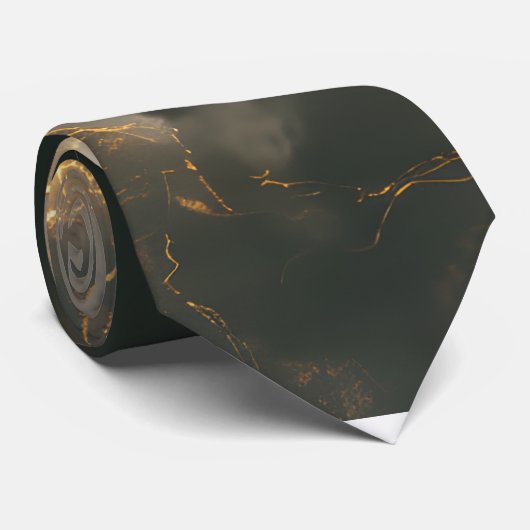 Thunderstorm Tie/Krawatte mit Blitzd Krawatte (Gerollt)