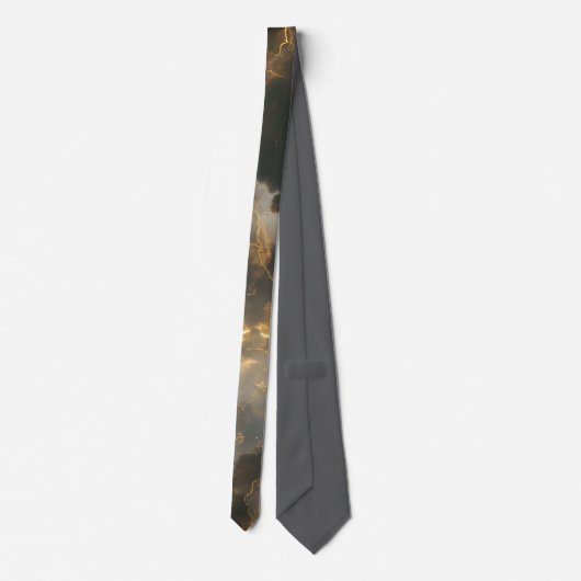 Thunderstorm Tie/Krawatte mit Blitzd Krawatte (Rückseite)