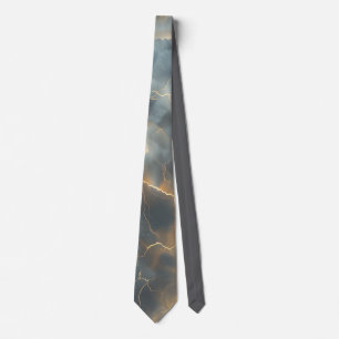 Thunderstorm Tie/Krawatte mit Blitzd Krawatte