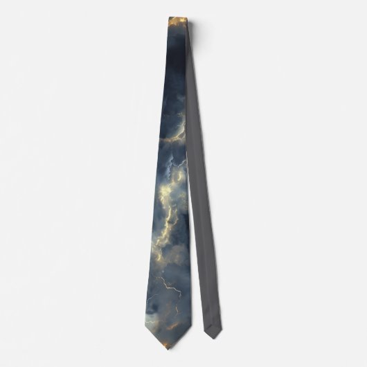 Thunderstorm Tie/Krawatte mit Blitzd Krawatte (Vorderseite)