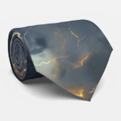 Thunderstorm Tie/Krawatte mit Blitzd Krawatte (Gerollt)