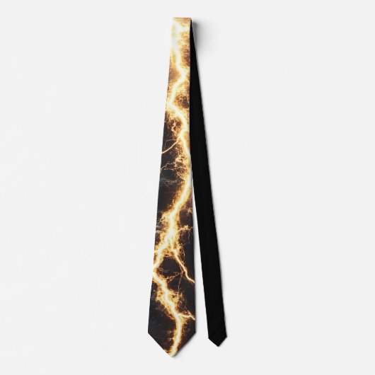 Thunderstorm Tie/Krawatte mit Blitzd Krawatte (Vorderseite)