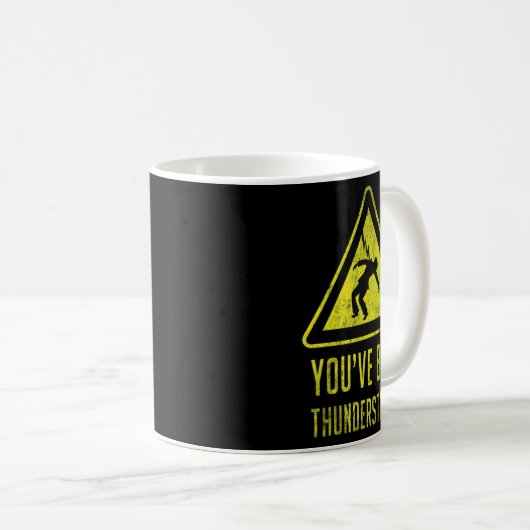 Thunderstruck Sign Kaffeetasse (VorderseiteRechts)