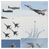 Thundervögel, Sorte von Militärjets Stoff (Nahaufnahme)