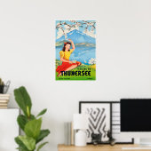 Thunersee, Schweiz, Reiseplakat Poster (Heimbüro)