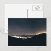 Thunersee, Schweiz & Starry Sky Postkarte (Vorne/Hinten)